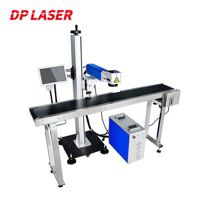 Water Bottle Flying Laser Marking Machine 30W 50W 100W For PVC PP PPR PE Pipe