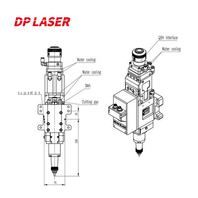 Raytools BD04K 4000W 3D Auto Focus Laser Tube Cutting Head Laser Equipment Parts for Cutting Machine Dapeng Laser