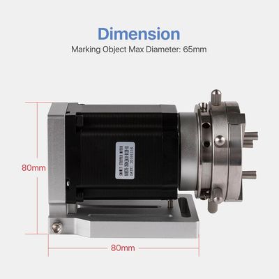Durable CNC Laser Spare Parts Rotary Axis Diameter 65mm With Drive